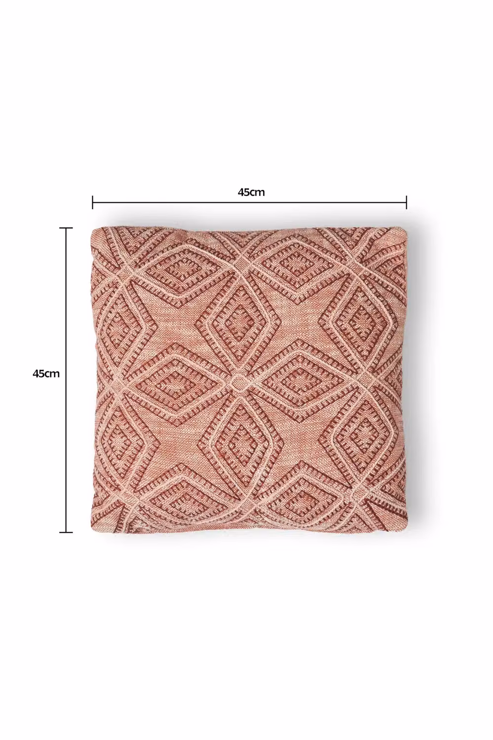 BHS Cadiz Modern Square Graphic Cushion in Orange – 2