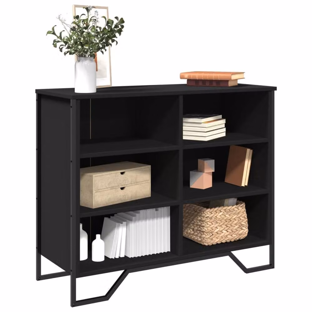 Berkfield Home Modern Black Matt Sideboard, W/D/H: 91 x 35.5 x 74.5 cm – 2