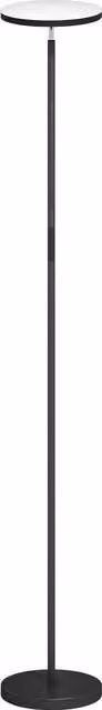 HOMCOM RGB Uplighter Floor Lamp in Black, Dimmable Standing Lamp with Remote and Touch Control, 2700K-6000K Colour Temperatures, H: 177 cm – 1