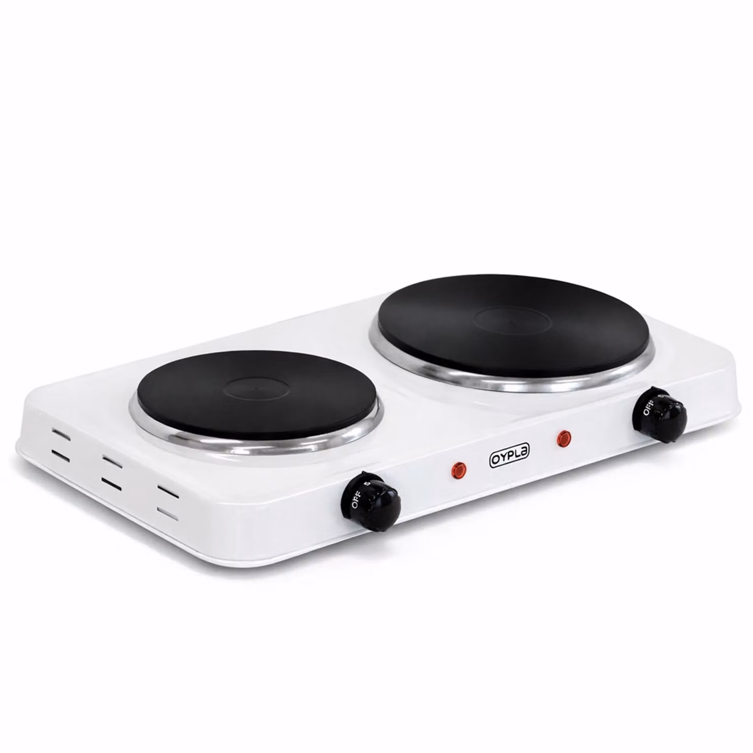 Oypla Double Electric Kitchen Hot Plate in White – 3