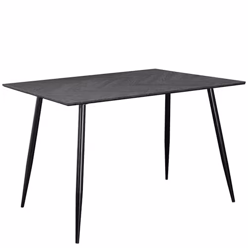 Dorel Home Furnishings Monza Rectangular Dining Table in Grey and Black, W: 120 cm, D: 80 cm, H: 76 cm – 1