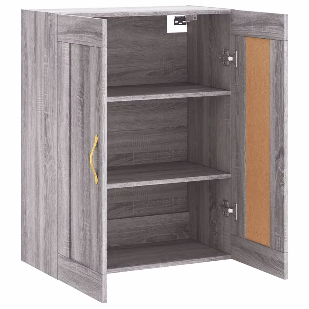 Berkfield Home Wall Mounted Cabinet in Grey, W/D/H: 69.5 x 34 x 90 cm – 3