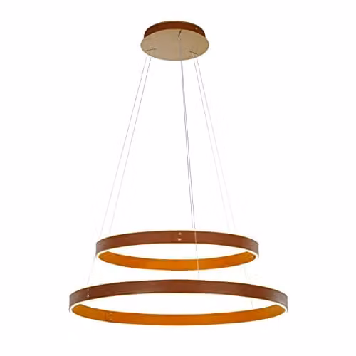 Netlighting Manezia Modern Integrated LED Pendant Ceiling Light, 3000K, Brown