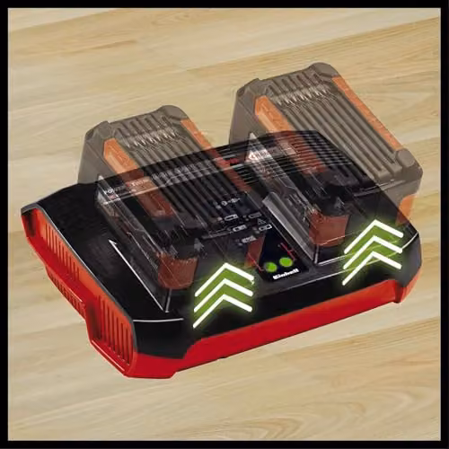 Einhell Twin Battery Charger 3A PXC for Simultaneous Charging of 2x 18V Batteries, Multicolour – 3