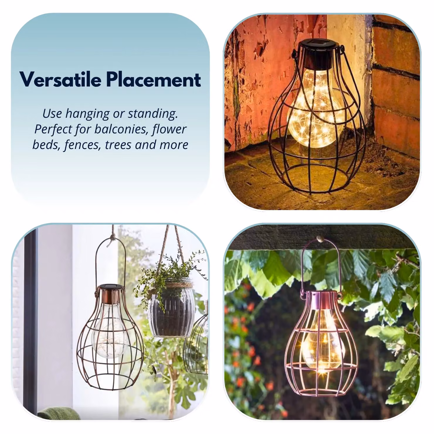 Marco Paul Bronze Metal Firefly Solar Powered Garden Lantern – 5