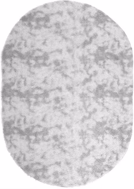Berkfield Home NAVARRA Shaggy High Pile Rug in Silver Grey, W: 300 cm, D: 200 cm, Polyester