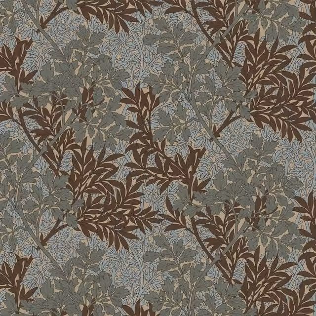 House of Hackney FOLIAGE Forest Botanical Floral Art Nouveau Wallpaper in Green and Multicolour