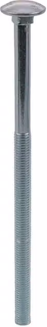 Unifix Grade 4.8 Galvanised Steel Hex Bolts and Nuts in Silver, Pack of 10