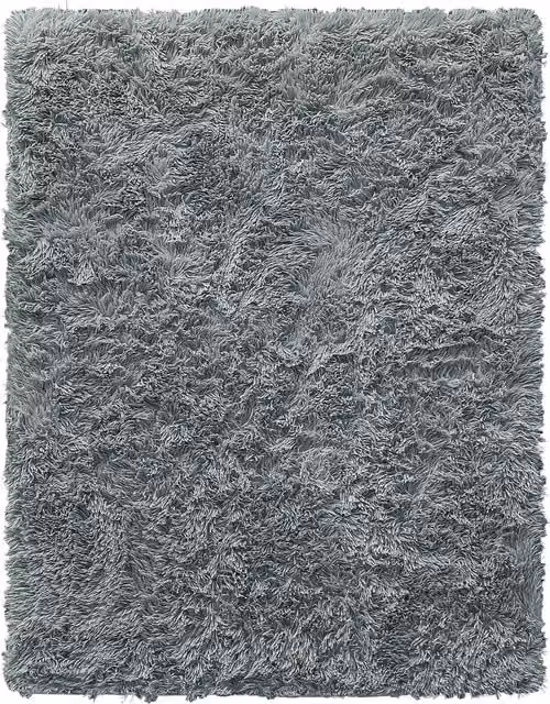 Velosso Supersoft Shaggy High Pile Rug in Silver/Grey, W: 290 cm, D: 200 cm