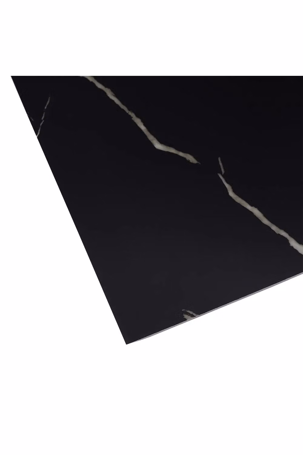 Living and Home 10 Pcs Black Marble Texture Self-Adhesive PVC Wall Panels, Waterproof and Flame Retardant – 4