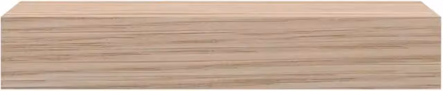 Berkfield Home Durable Floating Shelves, 2 Pack, Light Brown Oak Engineered Wood, W/D/H: 23.5 x 23.5 x 4 cm