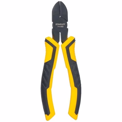 Stanley ControlGrip Side Cutter Diagonal Cutting Pliers in Yellow and Black, 150mm – 1