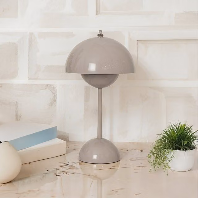 Komore Dimmable Rechargeable Tabletop Lamp in White