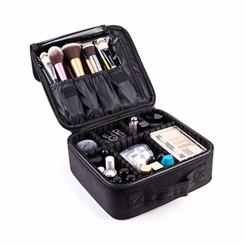 Nordara Extra Large Portable Makeup Vanity Case Cosmetic Storage Box in Black – 2