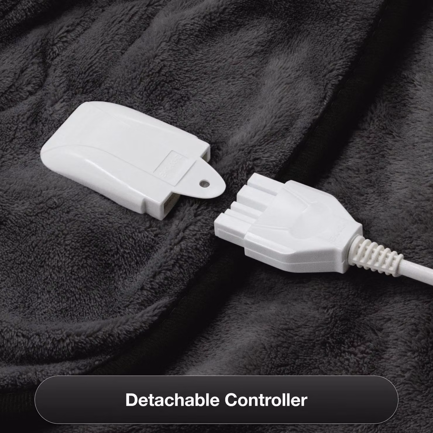 Dreamcatcher Deluxe Electric Heated Double Throw Blanket in Black with Fleece Finish and Timer – 3