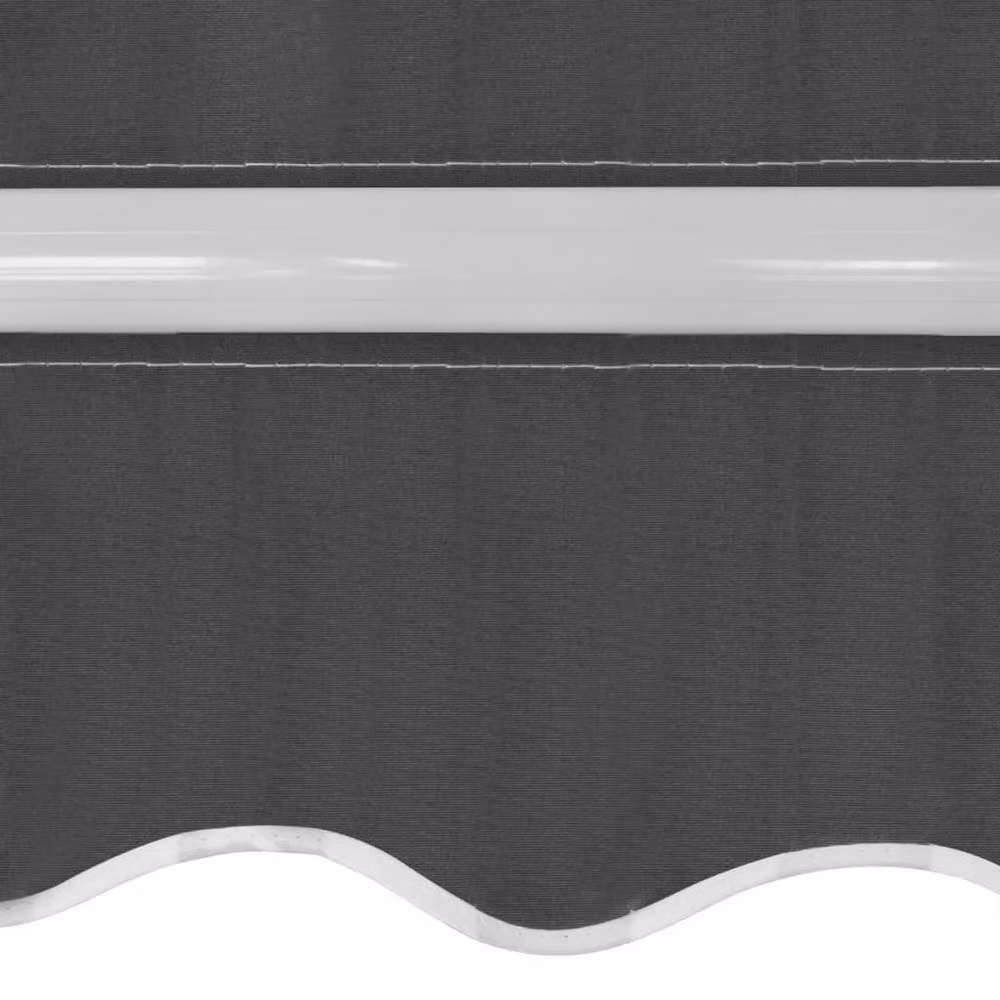 Berkfield Home Manual Crank Folding Awning in Anthracite Black, Width: 500 cm – 3