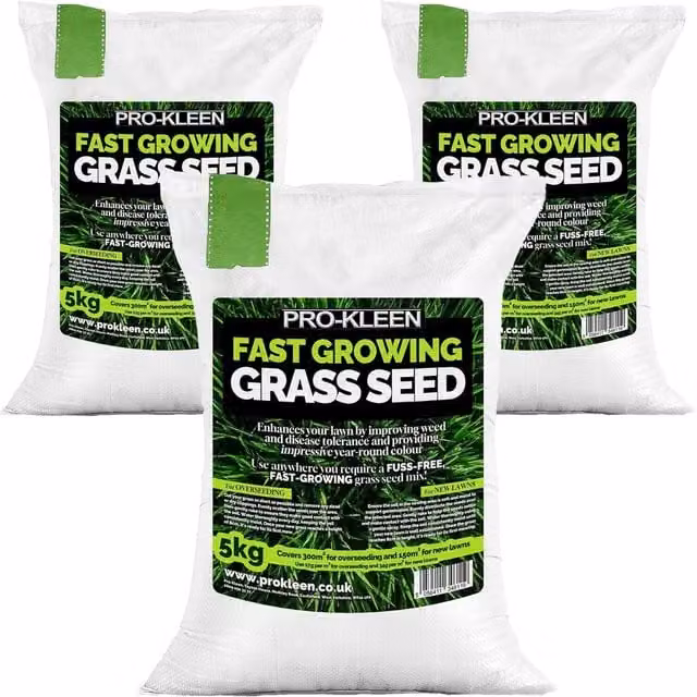 Pro-Kleen Fast Growing Green Lawn Seed, 15kg