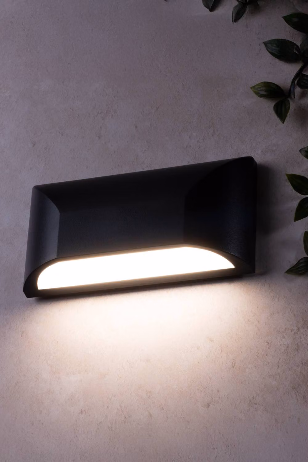 BHS Lighting Cava LED Outdoor Wall Light in Black – 3