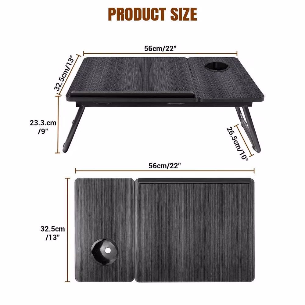 Kelvenix Portable Black Laptop Tray and Computer Lap Desk – 2