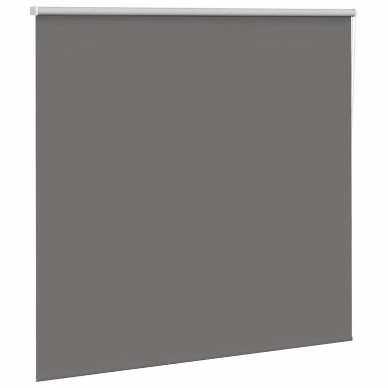 Berkfield Home Grey Blackout Roller Blind, Thermal Insulating Polyester, W: 165 cm, H: 175 cm