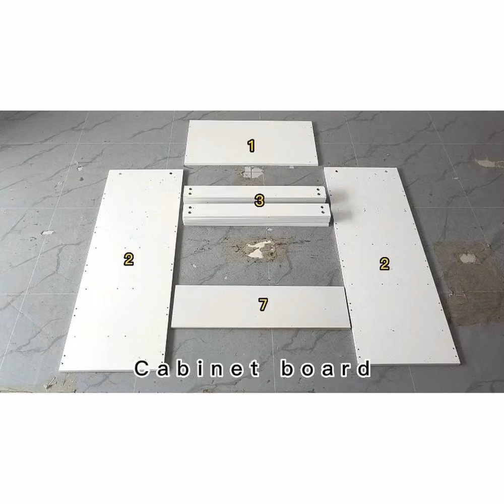 FORGEVIO Modern 5 Drawer Chest of Drawers with Metal Handles in White – 2