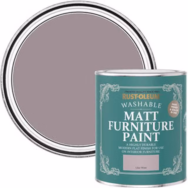 Rust-Oleum Matt Water-Based Furniture and Skirting Board Paint in Purple, 0.75 l