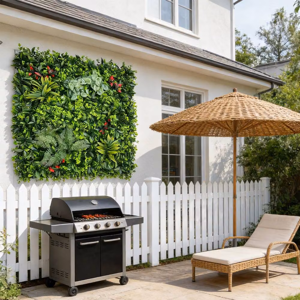 INMTFEI Artificial Boxwood Hedge Panel, Green, W/H: 100 x 100 cm – 6