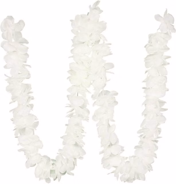 KDMD Cascade White Floral Wall Decoration, 2 Pack, 2.6m