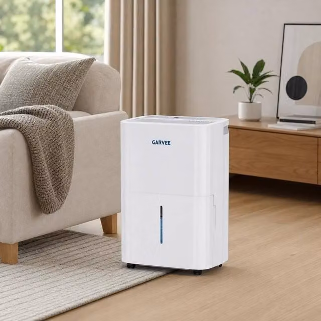 London Boutique 20L/Day Dehumidifier with 5.5L Water Tank and 24-Hour Timer in White – 1