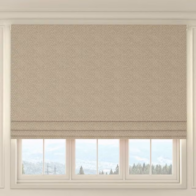 HOUSE Llewelyn-Bowen Divina Made To Measure Blackout Roman Blind in Cotswold Stone Beige
