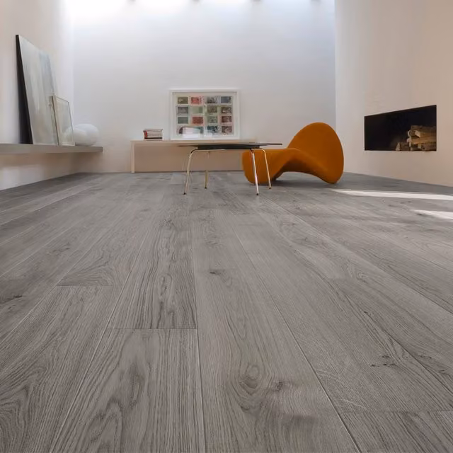 Livingandhome Grey Wood Effect Self Adhesive Plank Flooring