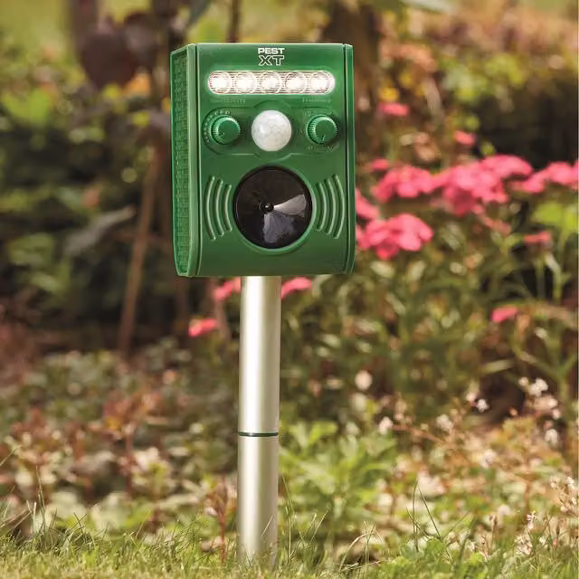 Pest XT Solar Ultrasonic-Flash Pest Repeller, Green, Pack of 2