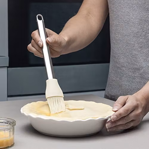 Zeal Silicone Pastry Basting Brush with Stainless Steel Handle in Beige, H 26 cm x W 4 cm x D 1.5 cm – 2