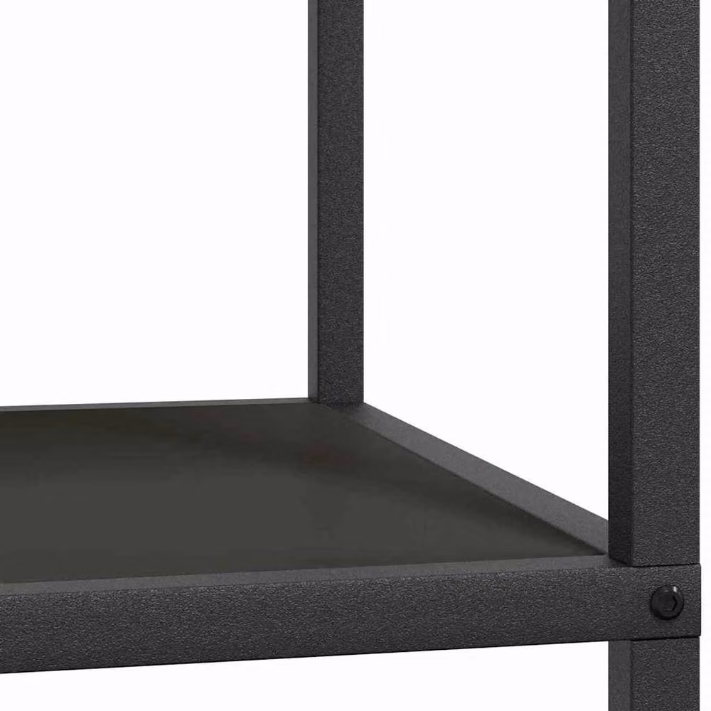 Berkfield Home Black Matt Steel Kitchen Storage Shelf – 6