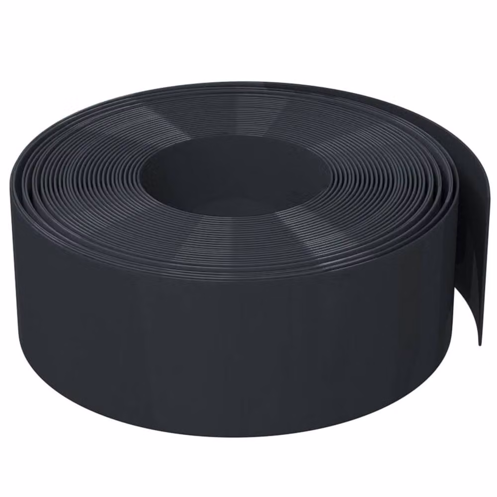 Berkfield Home Garden Edgings, 3 Pieces, Black, 10 m, Height: 20 cm, Polyethylene – 3