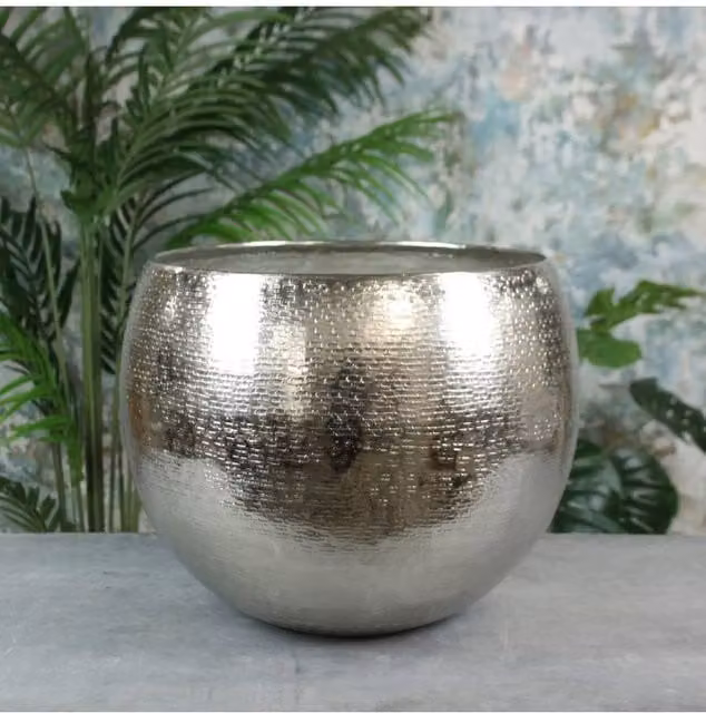 KDMD Silver Hampstead Medium Planter