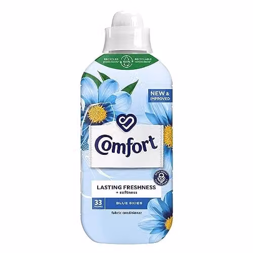 Comfort Blue Skies Fabric Conditioner with Stay Fresh Technology, 990 ml – 1