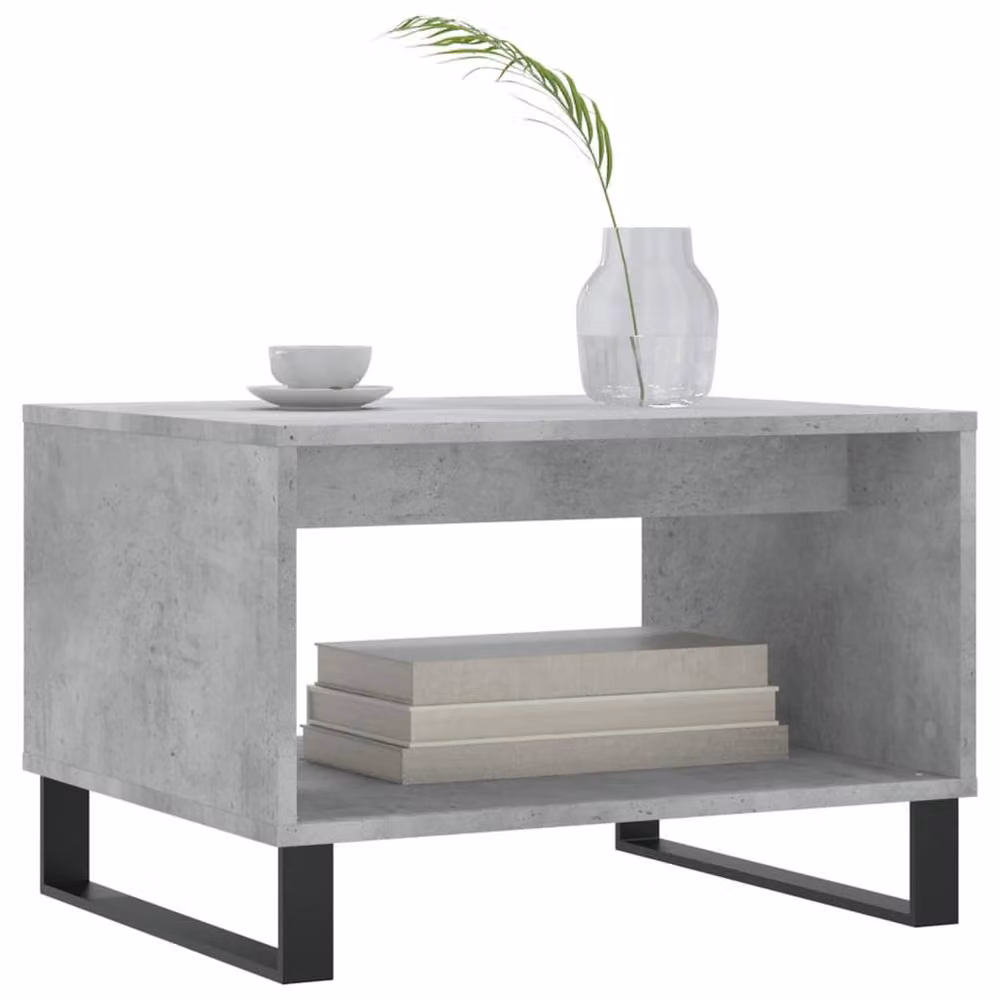 Berkfield Home Industrial Coffee Table in Grey, W/D/H: 60 x 50 x 40 cm – 3