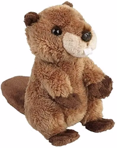 Ravensden Brown Plush Beaver Soft Toy, Height: 12 cm