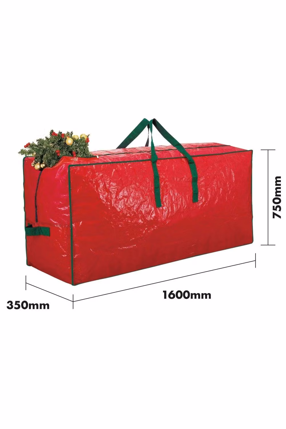 Netagon Christmas Tree Storage Bag in Red, W/D/H: 160 x 75 x 35 cm – 2