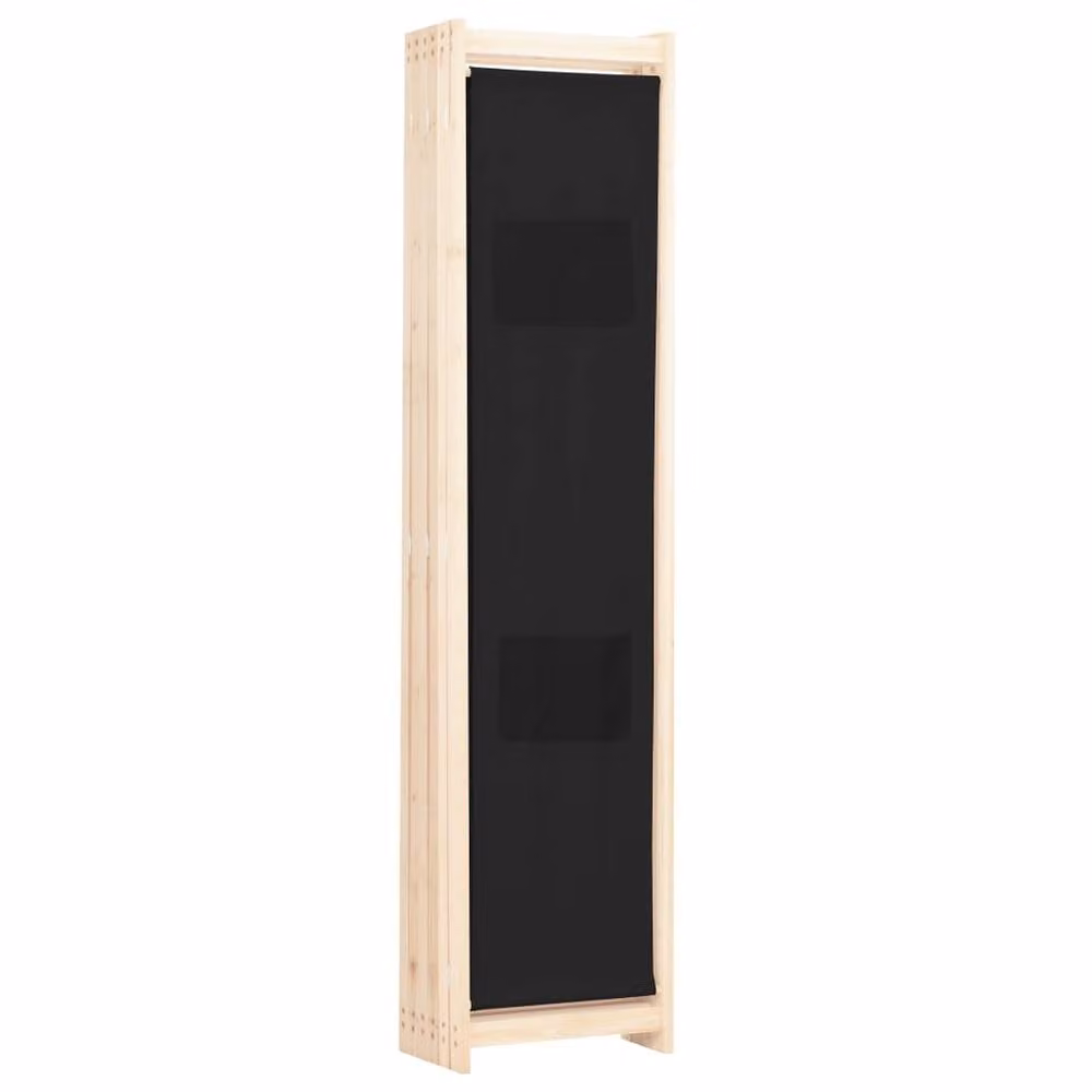 Berkfield Home 6-Panel Black Fabric Room Divider, W/D/H: 240 x 170 x 4 cm – 3