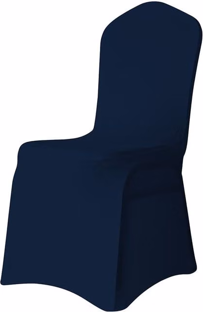 Neel Blue Stretch Dining Chair Cover in Navy Blue, Washable Spandex Polyester Slipcover – 1