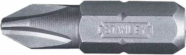 Stanley PH2 Stainless Steel Screwdriver Bits, Silver, Pack of 100 – 1