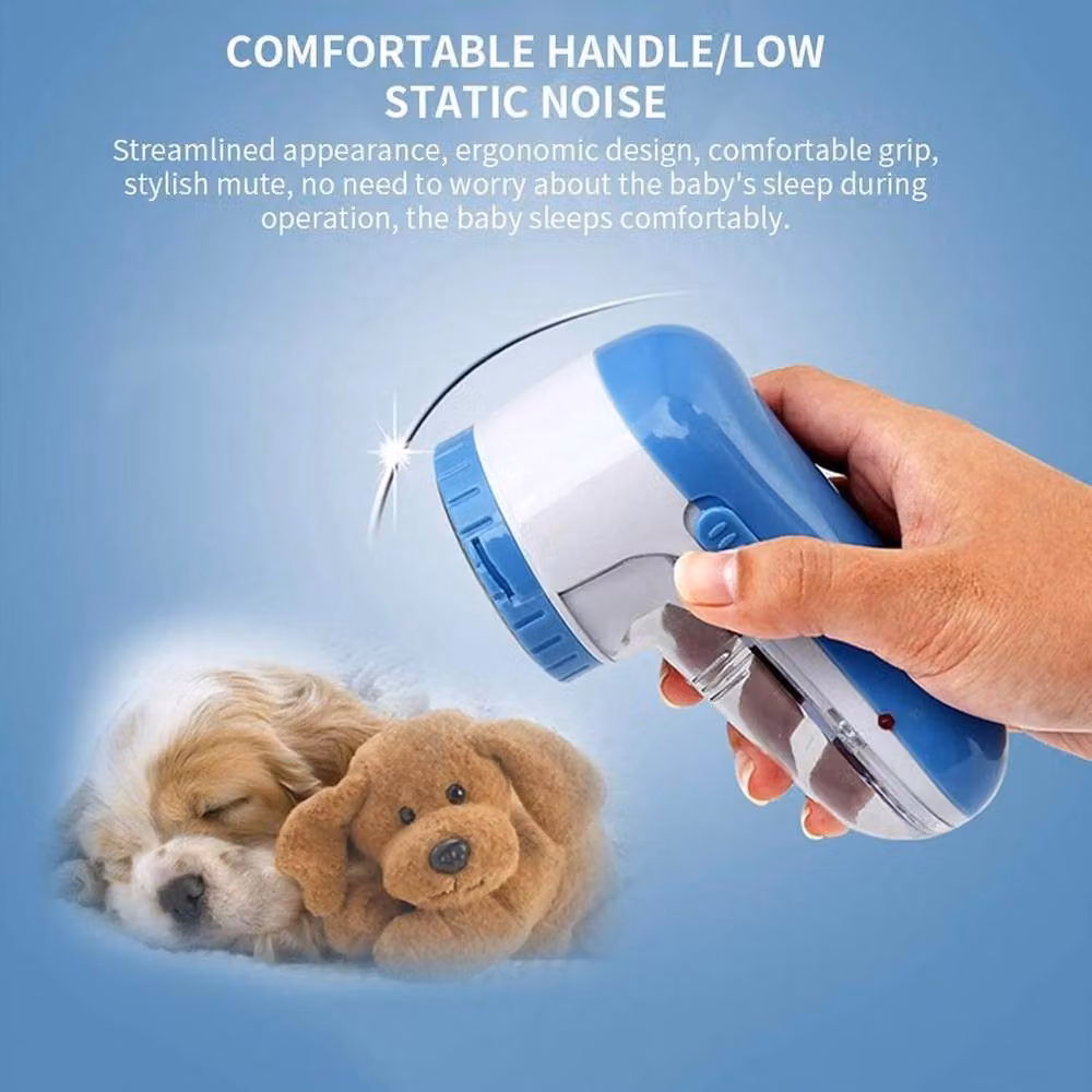 NESTLUNE Rechargeable Electric Lint Remover and Fabric Fluff Shaver in Blue – 4