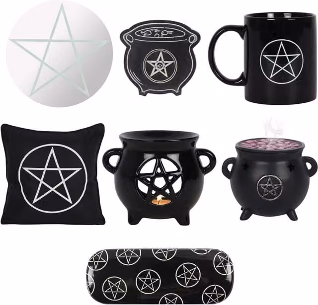 KDMK Geometric Ceramic Pentagram Gift Set in Black