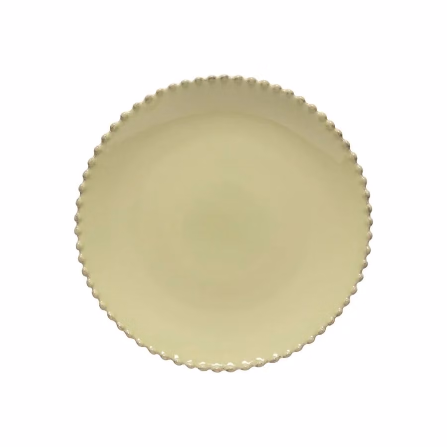 Costa Nova Pearl Floral Stoneware Dinner Plate, Green