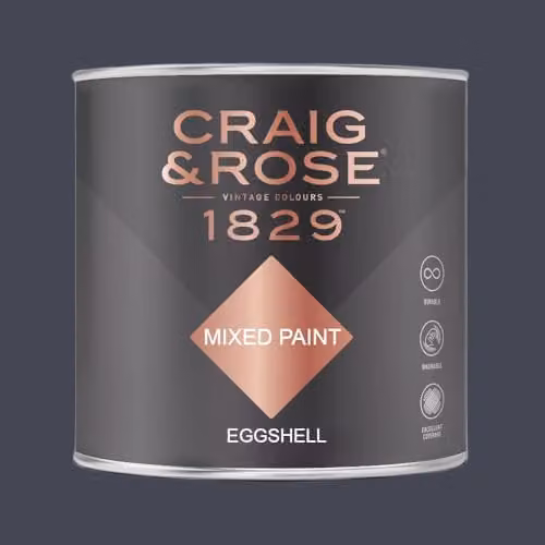 Craig & Rose 1829 Paint Stop Eggshell Paint in Lido Blue, 750 ml