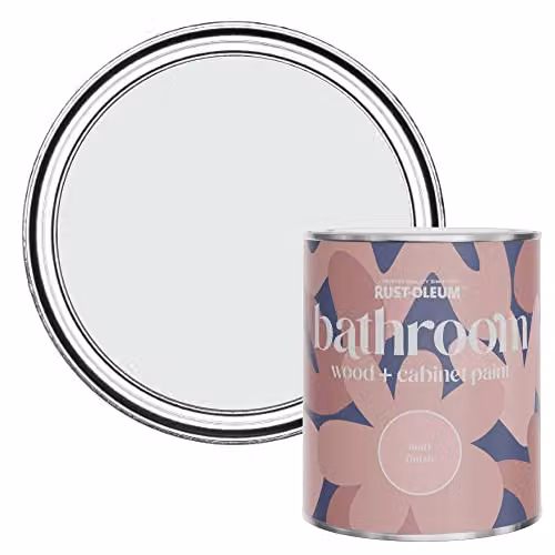 Rust-Oleum Monaco Mist Grey Moisture Resistant Bathroom Wood and Cabinet Paint, Matt Finish, 0.75 l