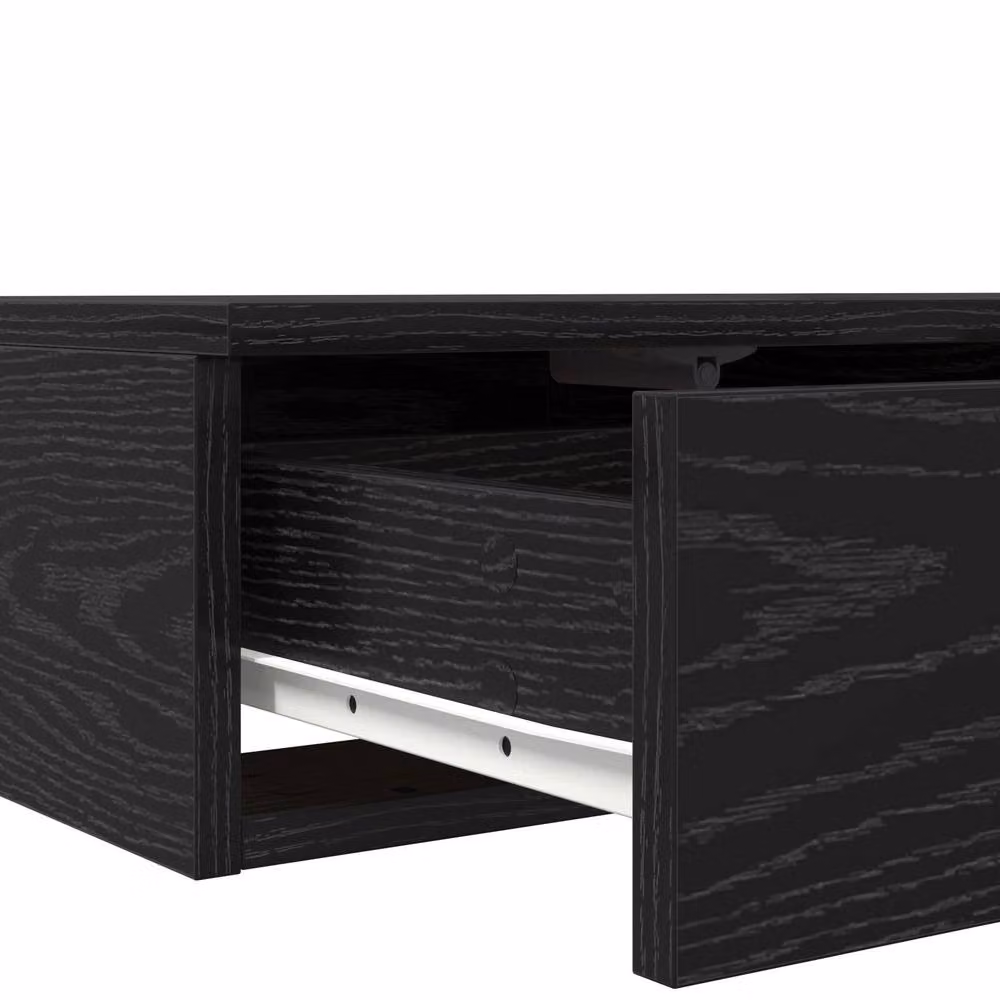 Berkfield Home Black Bed Drawers in MDF, W/D/H: 100 x 36.5 x 16.5 cm – 4