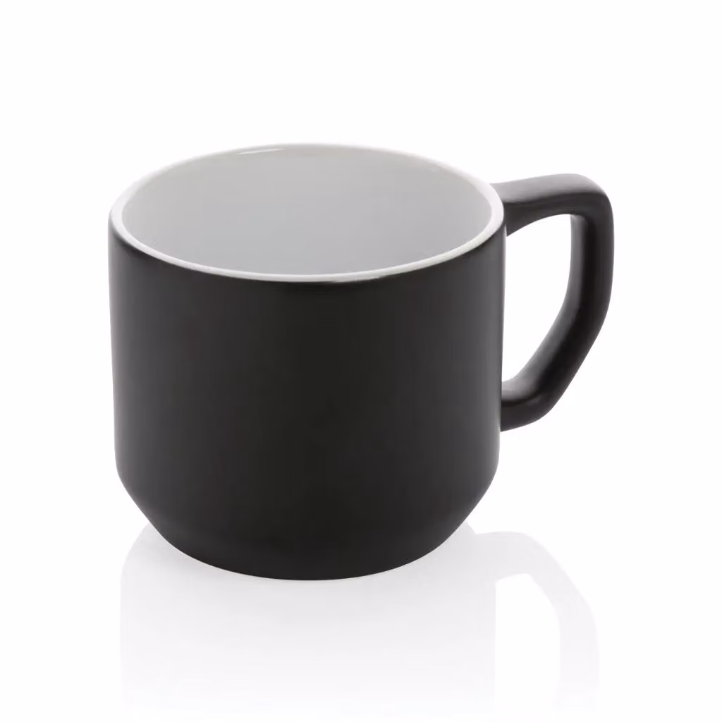XD Design Black Ceramic Mug, 350 ml – 2